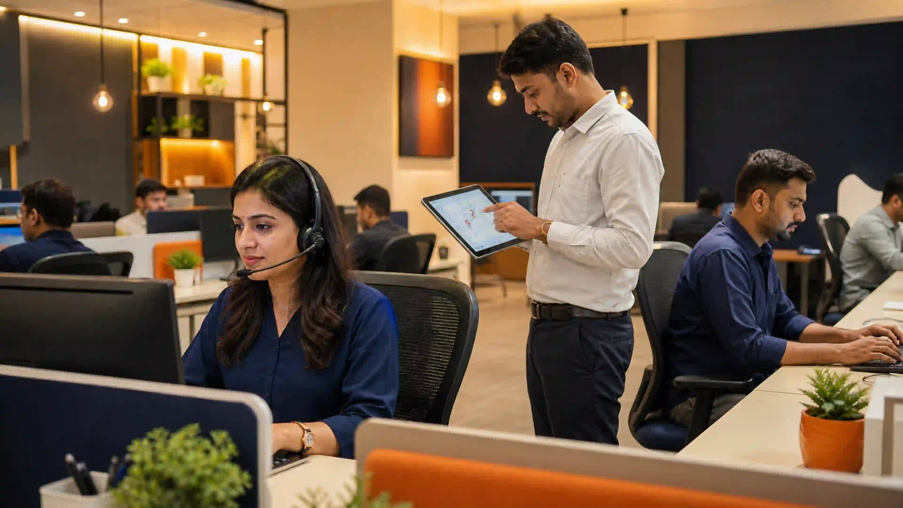 Professional telecalling, field coordination and back-office recovery operations