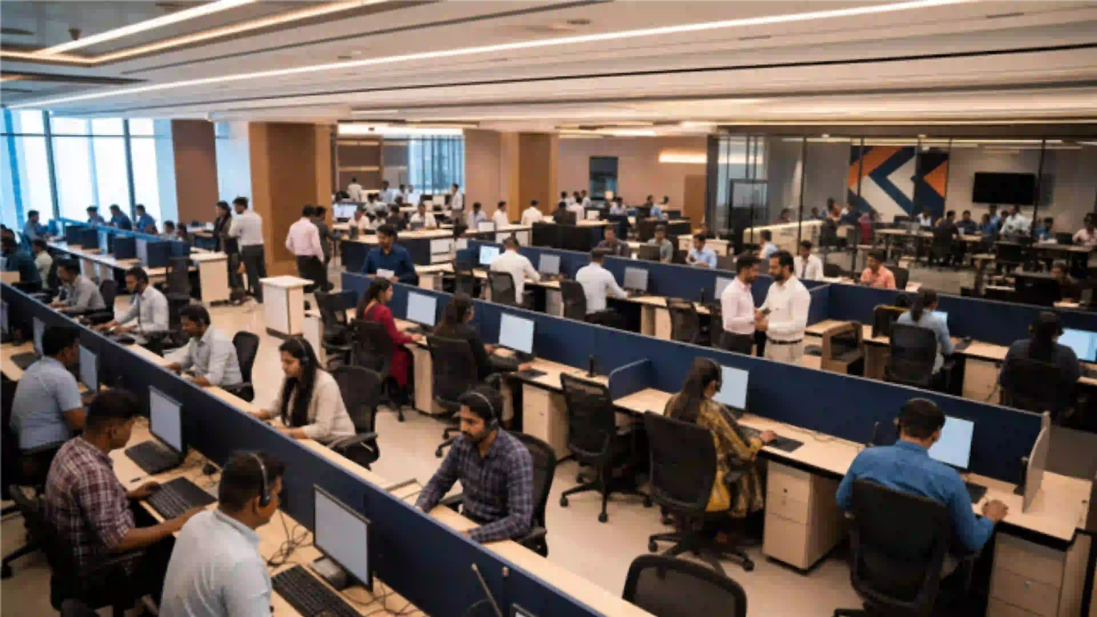 Large professional recovery operations team and infrastructure